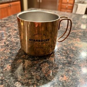 Starbucks copper metal 12oz Coffee Mug